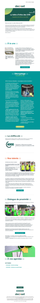Newsletter UVE #1 – Septembre 2025